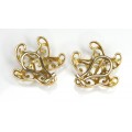 eleganti cercei "baroque sea stars ". aur 14k. manufactura de atelier spaniol